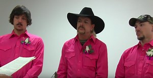 Joe Exotic's three-way The Tiger King wedding is available to stream online