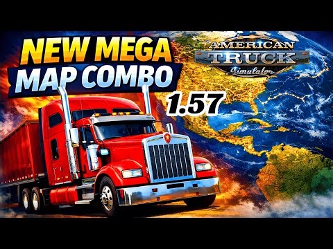 ATS 1.57 New Mega Map Combo | American Truck Simulator: Conquering the Newest Mega-Routes