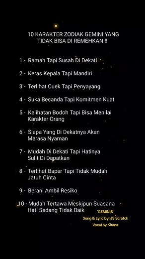 10 Karakter Zodiak Gemini Yg Ga Bisa di Remehkan !! #zodiak #zodiacsigns #zodiac #gemini #karakter #ijsscratch
