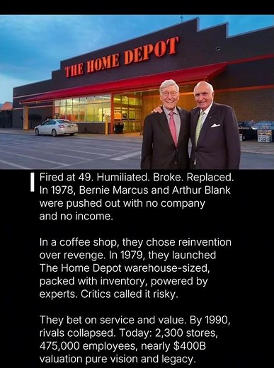 Bernie Marcus Got Fired at 49… Then Built a $400B Empire