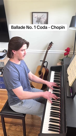 Adding left hand #classicalpiano #chopin #chopinballade #balladeno1 | Playing The Piano