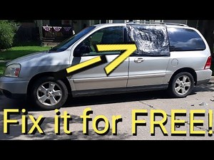 Temporary Car Window Fix for free! Only takes a few minutes.