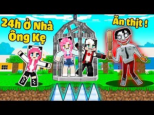 REDHOOD THỬ THÁCH 24H Ở NHÀ CÙNG ÔNG NGOẠI MA QUÁI TRONG MINECRAFT*MỀU TRỐN KHỎI NHÀ ÔNG GIÀ QUÁI DỊ