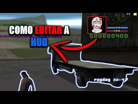 COMO MUDAR A HUD DO SAMP | MUDAR COR DA VIDA , MOVER DE LUGAR DINHEIRO | GTA SA | TUTORIAL 2023