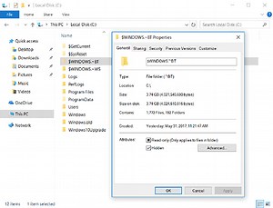 Папки $WINDOWS.~BT и $WINDOWS.~WS: почему они важны для операционной системы