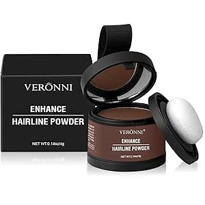 Hairline Shadow Powder 2024 Upgraded Hair Roots Finishing Powder for Men and Women - Medium Brown, 1PC