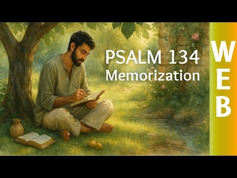 Psalm 134 WEB Memorization Song – One Hour Bible Memory Track – Scripture Music for Worship & Rest