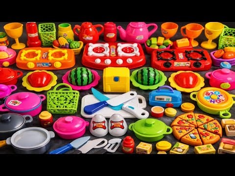 🫕🫕 Barbie Kitchen Set Unboxing Video 🤱🤱 Kitchen Items 😱