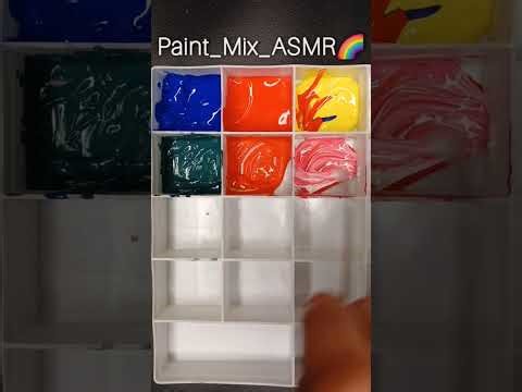 mixing colors #asmr #paintPaint_Mix_ASMR🌈