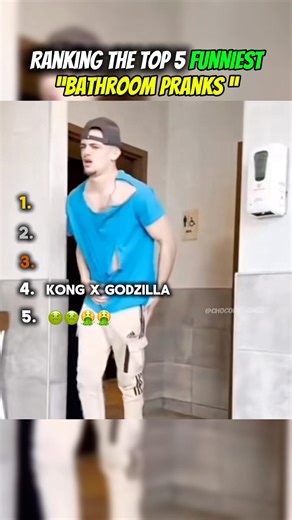 Ranking the Funniest “ Public Bathroom Pranks “ #shorts #trending #ranking