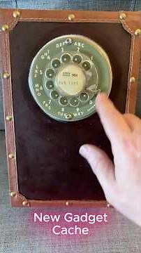 GEOCACHE Fun, new gadget cache build, room for SWAG! #geocaching #telephone #geocache