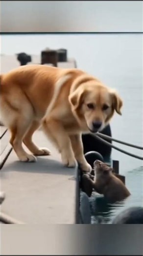 Rocky’s Harbor Rescue 🐶🚢 #rescueefforts #dogbreed #dog #goldenretreivers #animals #puppy