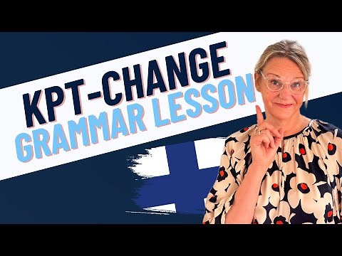 Learn KPT Change | FINNISH GRAMMAR LESSON in less than 30 minutes