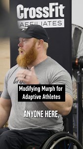 38K views · 203 reactions | "Adapting is really that simple." CrossFit Seminar Staff Trainer Kevin Ogar breaks down how to tailor workouts like Murph for adaptive athletes — starting with the “why” behind each movement and building from there. When you focus on the intended stimulus and the functional movement themes, you can create effective, meaningful training for every athlete. #CrossFit #AdaptiveAthlete #Fitness #Murph | CrossFit | Facebook