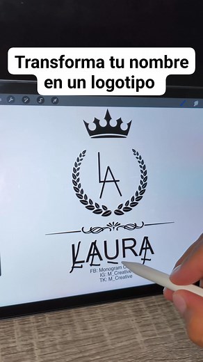 64K views · 350 reactions | Transforma tu nombre en un logotipo #viralchallenge #marca #viral #logo #logotipo | ORION - Creative Studio | Facebook