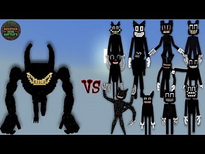 Beast Bendy vs Cartoon Cats | Minecraft Bedrock | MobBattle