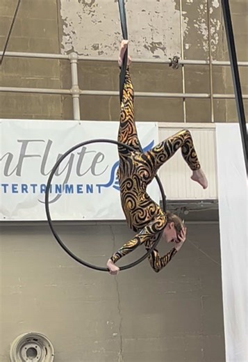 My new aerial hoop routine! #aerial #aerialhoop #aerialdance #circus #drop