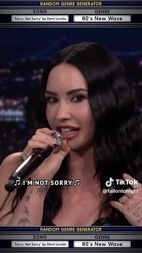 Musical Genre Challenge w/ @Demi Lovato! 🎤 #FallonTonight #TonightShow #DemiLovato #GOLDEN #JimmyFallon