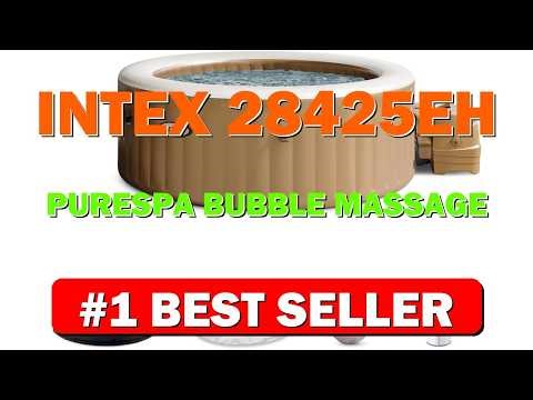 INTEX 28425EH PureSpa Bubble Massage Spa Set Outdoor Inflatable Portable Hot Tub, - B0D825S8S4