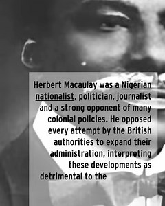 1.2K views · 20 reactions | Today in History: Remembering Herbert Macaulay — political activist and father of Nigerian nationalism #TodayinHistory | TheCable | Facebook