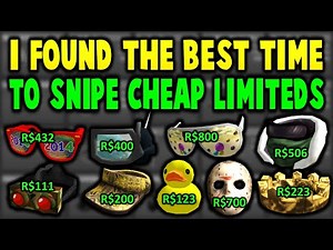 OMG! BEST Time To SNIPE LIMITED ITEMS! (ROBLOX)