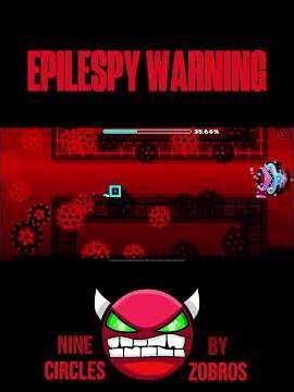 Geometry Dash Nine Circles 100%!!! My first hard demon and jump from “B” #shorts #geometrydash