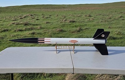 Upscale Centuri Javelin Model Rocket Kit 2" dia.  32" tall, 29mm motor mount | eBay