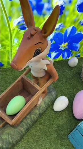 This Easter bunny animation is too cute #easter #cartoon #shorts