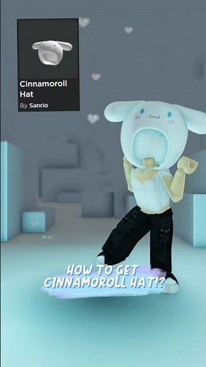 HOW TO GET CINNAMOROLL HAT! #roblox #robloxedit #shorts #cinnamonrolls #hellokitty #robloxoutfits