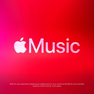 3 months free for the whole family. Up to 6 family members get access to over 100 million songs on their own devices. | Apple Music