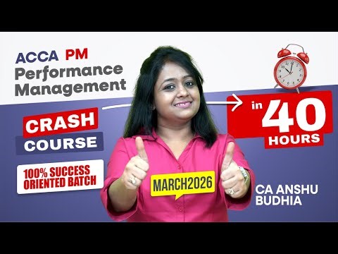 ACCA PM "Gamechanger" Crash Course batch