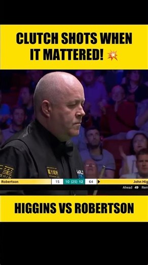 THE WIZARD'S CLUTCH! 🧙‍♂️🔥 | Higgins vs Robertson | World Champ 2026