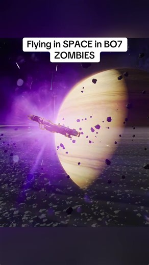 Flying in Space in BO7 Zombies Gameplay