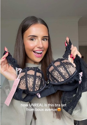 Gorgeous Black Lace Bra Set from Boux Avenue