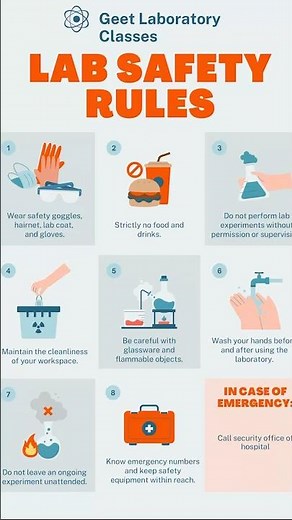 Lab safety Rules #labtechnicians #shortvideo