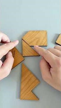 Five pieces to build a square, easy or impossible?#puzzles #IQ #iqtest