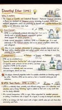 ​ Dimethyl Ether (DME): The Green Fuel You Need to Know for UPSC or UPPSC
