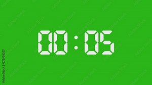 Time timer with green screen video design