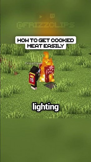 How to get cooked meat easily in Minecraft