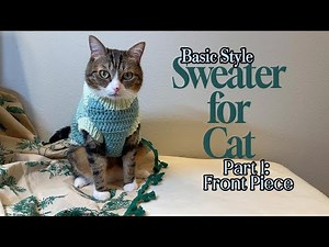 Basic Style Sweater for cat Tutorial - Part 1 (Front Piece)