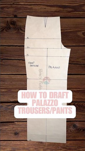 How To Draft Palazzo Trousers/Pants #AprilWithYouTubeShorts