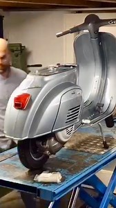 FIRST SERIE on Instagram: "Restoration project completed !! This great 1967 Vespa 50 Lusso has been completely restored in its original condition, with attention to the smallest details for an excellent result .. Lusso with many original chrome parts and in the original factory color azzurro metallizzato chiaro metallic paint"