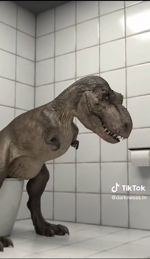 T-Rex Toilet Illusion: Hilarious Dinosaur Videos