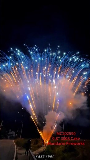 Factory 0.8 Inch 300 Shots 1.3g Professional Cake Fireworks Display Firework Pyrotechnics Salute