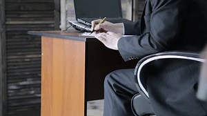 sexy secretary flirting with boss in the workplace. sexual harassment and office abuse concept