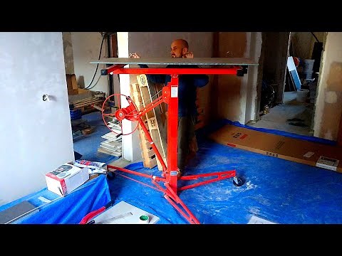 How to use Drywall & Plasterboard sheet Lifter. Panel Lifting. Lift Assembling and disassembling.