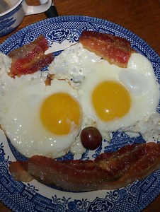 Typical and Traditional Breakfast in New England