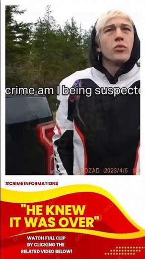 HE KNEW IT WAS OVER