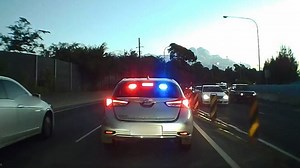 Driver spotted using fake police lights in their Toyota Corolla