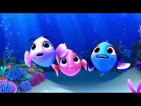 🐟 Three Fishes Moral Story in Hindi | बुद्धिमानी की कहानी | Kids Learning Video